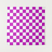 Lila Muster eines Karos Wandteppich (Vorderseite (Horizontal))