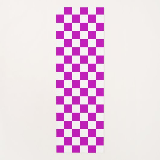 Lila Muster eines Karos Yogamatte (Vorderseite)