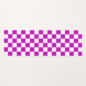 Lila Muster eines Karos Yogamatte (Vorderseite (Horizontal))