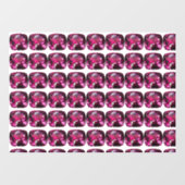 Lila Muster Fensteraufkleber (Blatt)