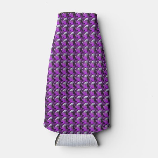 Lila Muster Flaschenkühler (Vorderseite)