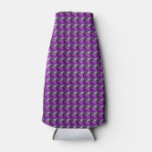 Lila Muster Flaschenkühler (Vorderseite)
