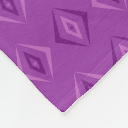 Lila Muster Fleecedecke (Ecke)