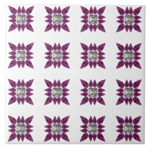 Lila Muster Fliese