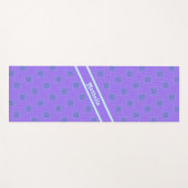 Lila Muster für den Winter Yogamatte (Vorderseite (Horizontal))