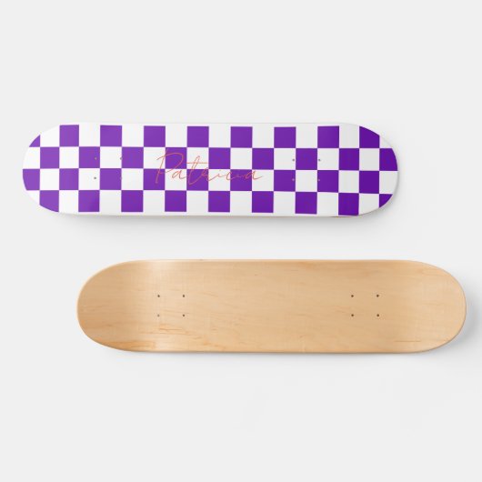 Lila Muster für die hintere Prüftafel Skateboard (Horizontal)