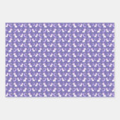 Lila Muster für Einhorn- und Mondsterne Geschenkpapier Set (Vorderseite 2)