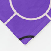 Lila Muster für geometrische Abstrakte Art-Deko Fleecedecke (Ecke)
