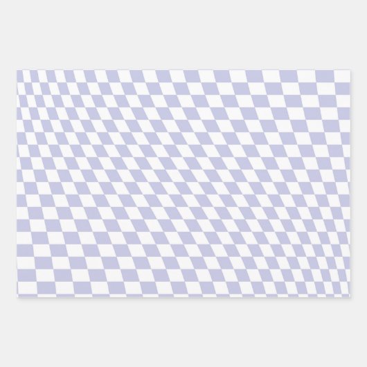 Lila Muster für viereckiges Karton Geschenkpapier Set (Vorderseite 2)