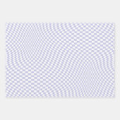 Lila Muster für viereckiges Karton Geschenkpapier Set (Vorderseite)