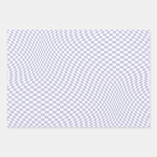 Lila Muster für viereckiges Karton Geschenkpapier Set (Vorderseite)