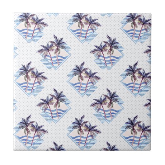 Lila Muster für Wasserfarben Fliese (Vorderseite)