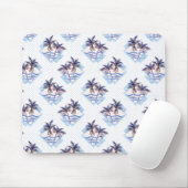 Lila Muster für Wasserfarben Mousepad (Mit Mouse)