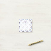 Lila Muster für Wasserfarben Post-it Klebezettel (Auf Schreibtisch)