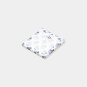 Lila Muster für Wasserfarben Post-it Klebezettel (angewinkelt)