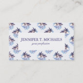 Lila Muster für Wasserfarben Visitenkarte (Vorderseite)
