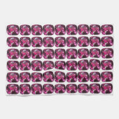 Lila Muster Geschirrtuch (Horizontal)