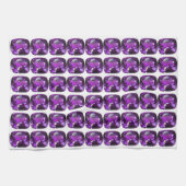 Lila Muster Geschirrtuch (Horizontal)