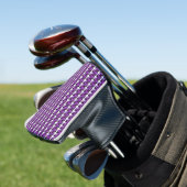 Lila Muster Golf Headcover (In Situ)
