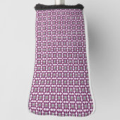 Lila Muster Golf Headcover (Rotieren 90)