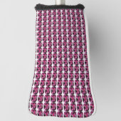 Lila Muster Golf Headcover (Rotieren 90)