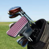 Lila Muster Golf Headcover (In Situ)