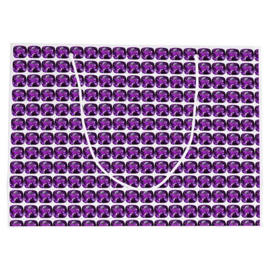 Lila Muster Große Geschenktüte (Rückseite)