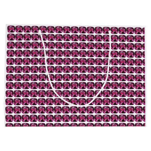 Lila Muster Große Geschenktüte (Rückseite)