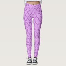 Lila Muster Halloween Leggings