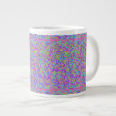 Lila Muster Jumbo-Tasse (Vorderseite Rechts)