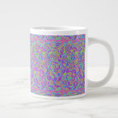 Lila Muster Jumbo-Tasse (Rechts)