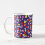 Lila Muster Kaffeetasse (Links)