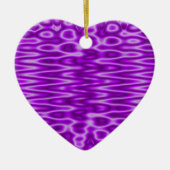 lila Muster Keramik Ornament (Vorne)