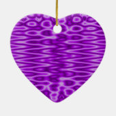 lila Muster Keramik Ornament (Hinten)
