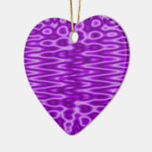 lila Muster Keramik Ornament (Links)