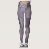 Lila Muster Leggings (Vorderseite)