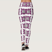 Lila Muster Leggings (Rückseite)