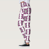 Lila Muster Leggings (Links)