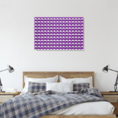 Lila Muster Leinwanddruck (Insitu (Schlafzimmer))