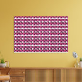 Lila Muster Leinwanddruck (Insitu (Wohnzimmer))