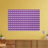 Lila Muster Leinwanddruck (Insitu (Wohnzimmer))