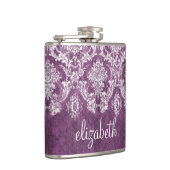 Lila Muster mit Namen Flachmann (Rechts)