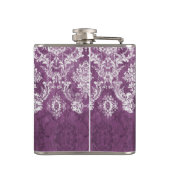 Lila Muster mit Namen Flachmann (Rückseite)