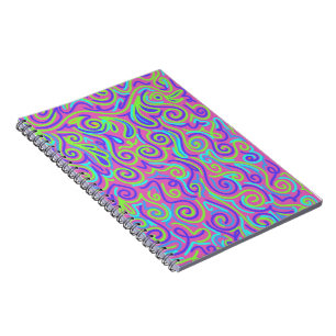 Lila Muster Notizblock