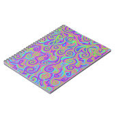 Lila Muster Notizblock (Linke Seite)