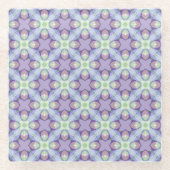 Lila Muster Pastell Modern Glasuntersetzer (Vorderseite)