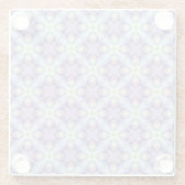 Lila Muster Pastell Modern Glasuntersetzer (Rückseite)