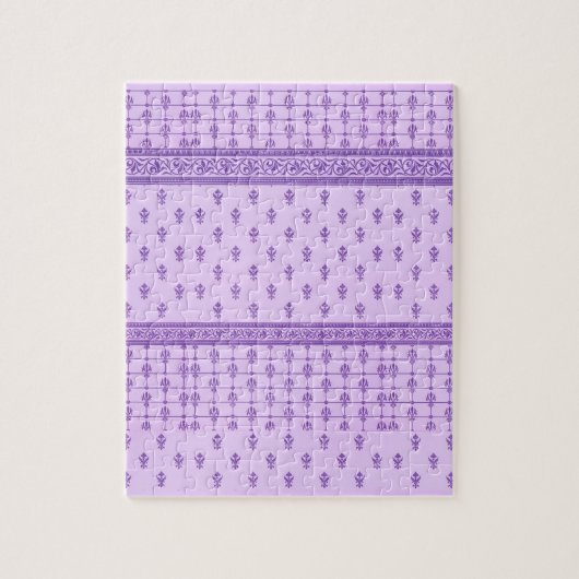lila Muster Puzzle (Vertikal)