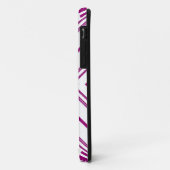 Lila Muster Retro Art Design Case-Mate iPhone Hülle (Hinten/Links)