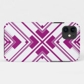 Lila Muster Retro Art Design Case-Mate iPhone Hülle (Rückseite (Horizontal))